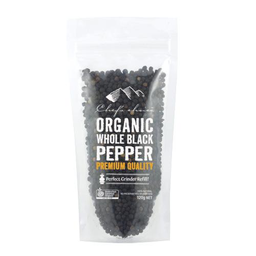 Premium Black Pepper Grinder - Freshly Ground Spice for Steak, Pasta & Salads | Chef's Choice for Gourmet Cooking & Home Kitchens