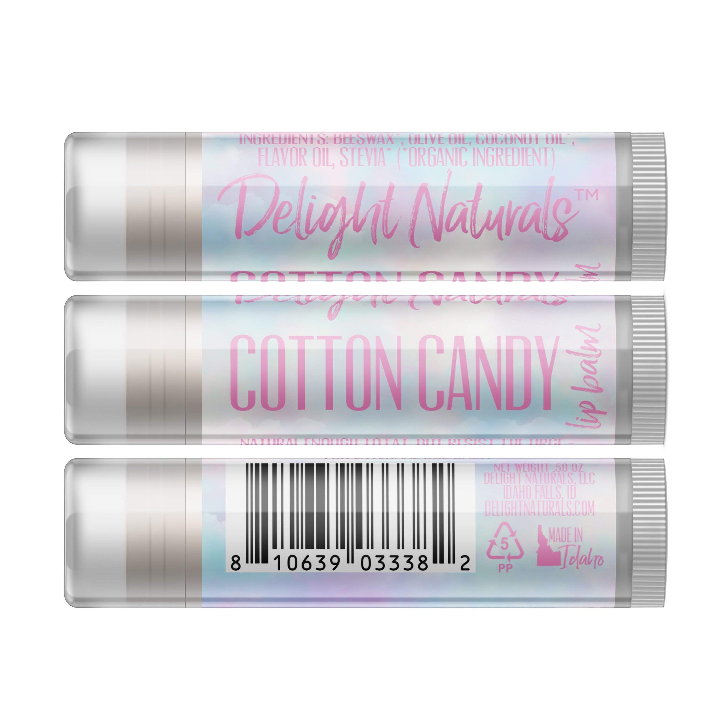 Jumbo Lip Balm - Cotton Candy Flavor | Extra Large Moisturizing Lip Care for Dry & Chapped Lips | Perfect for Winter, Travel & Daily Hydration