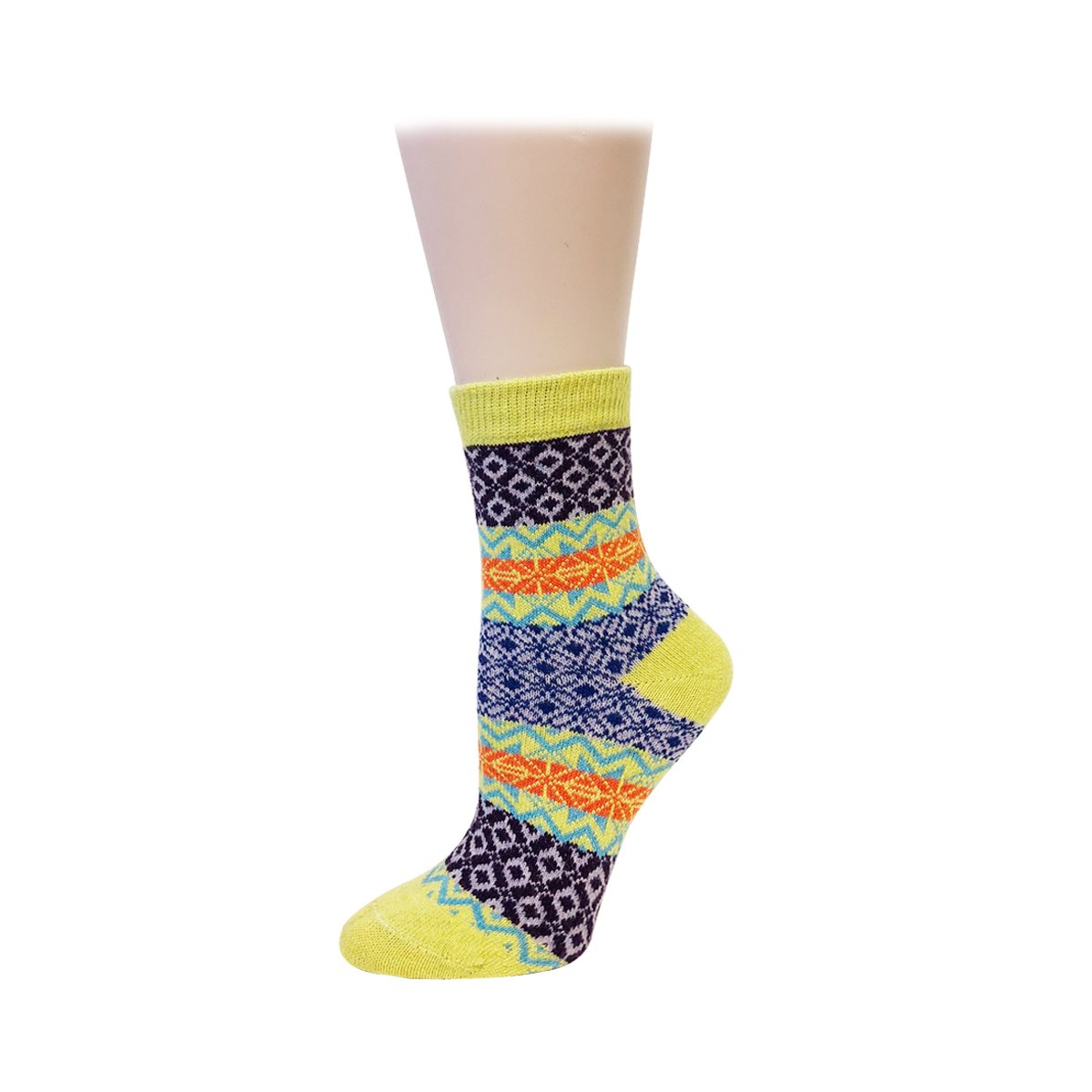 Allydrew Nordic Print Wool Socks - Soft & Warm Winter Socks for Men & Women - 5 Pairs Pack - Perfect for Hiking, Home & Office Comfort