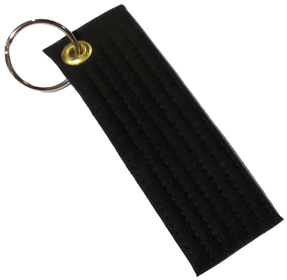 Black Rank Belt Keychains - Durable Martial Arts Accessories for Training, Competitions, and Gifts