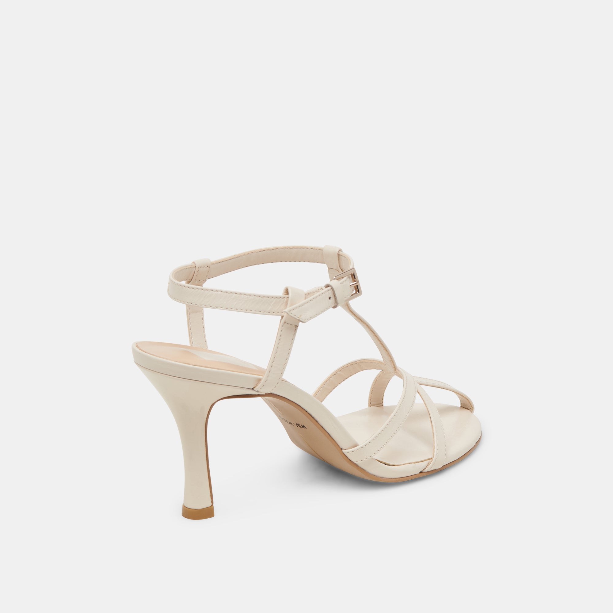Liane Women's High Heels - Bone Crinkle Patent Leather Pumps for Party, Office & Special Occasions