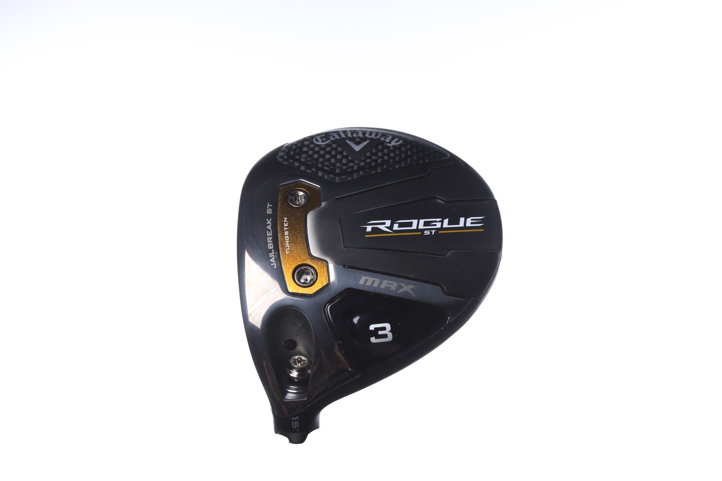 Used Callaway Rogue ST MAX Fairway Wood 15° Left-Handed Golf Club Head Only - Perfect for Left-Handed Golfers Seeking Distance & Forgiveness on the Fairway