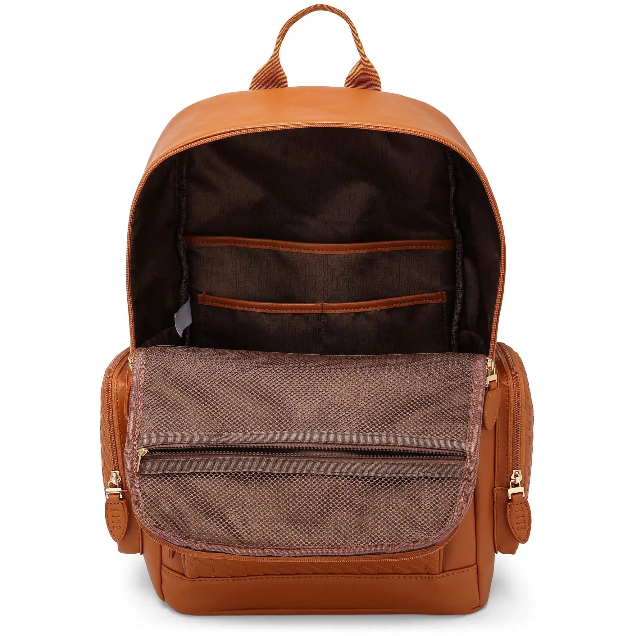 Leisure Luxe 27L Vegan Leather Backpack - Stylish & Eco-Friendly Laptop Bag for Work, Travel & College - Water-Resistant & Spacious