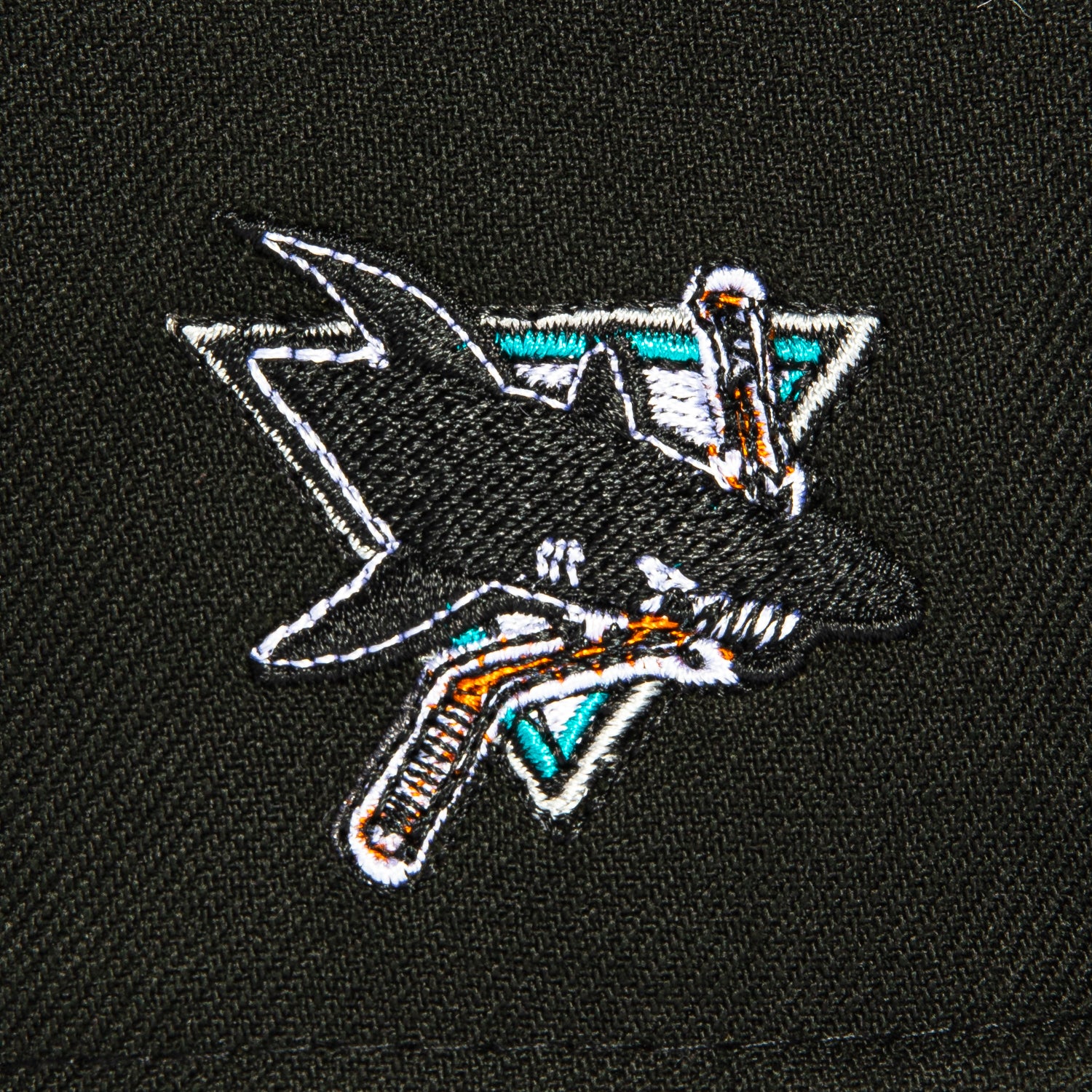 New Era 59Fifty San Jose Sharks Logo Patch Snapback Hat - Black & Teal Adjustable Baseball Cap for Men & Women | Perfect for Sports Games, Streetwear Fashion & Fan Collections
