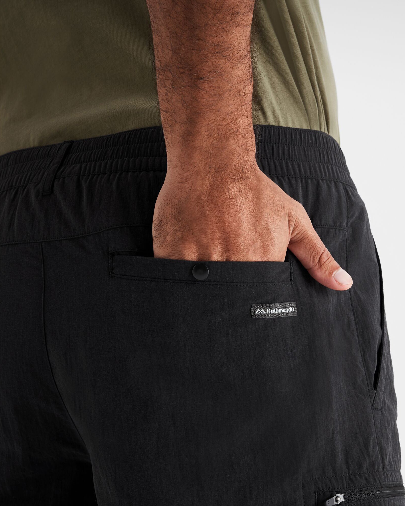 Men's EVRY Day Cargo Shorts - Comfortable Stretch Fabric with Multiple Pockets | Perfect for Outdoor Activities, Hiking, and Casual Wear (Black)