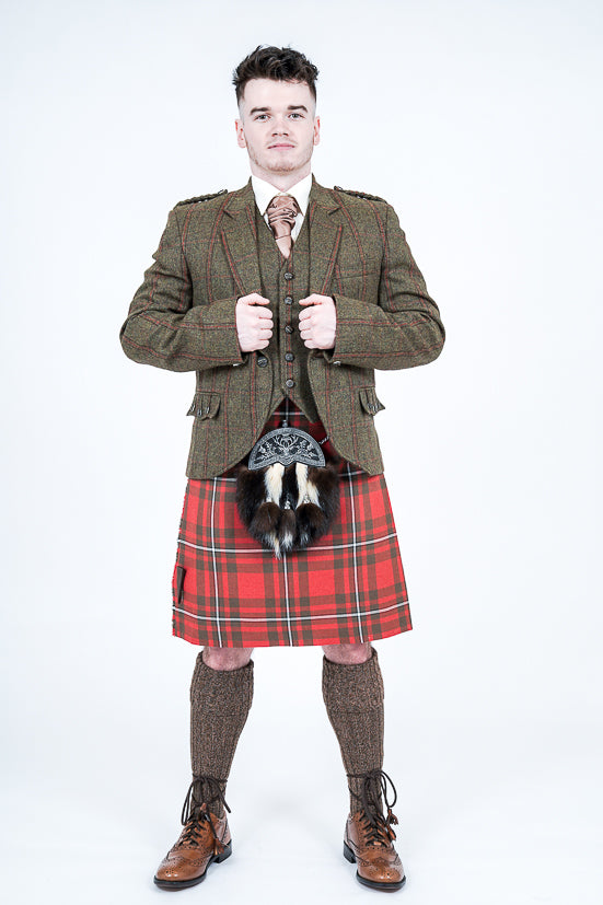Stylish Warbler Brown Tweed Crail Outfit - Vintage-Inspired Fashion for Men & Women | Perfect for Casual Wear, Office & Outdoor Events