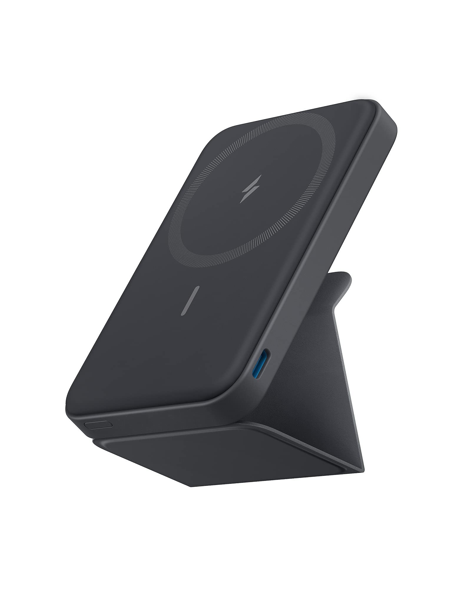 Anker 622 Magnetic Battery (MagGo) - 5000mAh Foldable Wireless Portable Charger with Stand, USB-C Port & Magsafe Compatibility for iPhone 16/15/14/13 Series | Perfect for Travel, Office & On-the-Go Charging