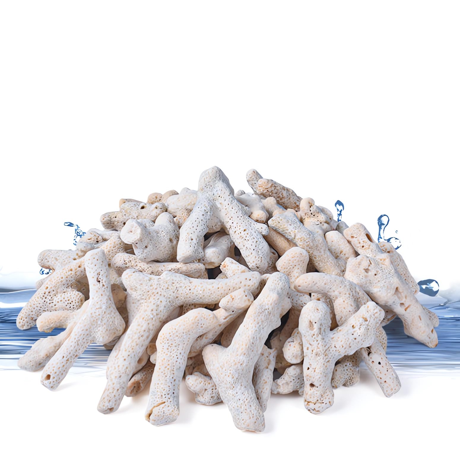 Crushed Coral for Aquarium - 500g/1.1lb pH Booster for Freshwater Fish Tanks & Filter Media