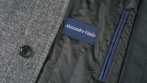ALESSANDRO VITELLO Quilted Overcoat for Men - Premium Winter Coat with 830-12 Style Number | Warm Fashion Jacket for Business, Dating & Outdoor Activities