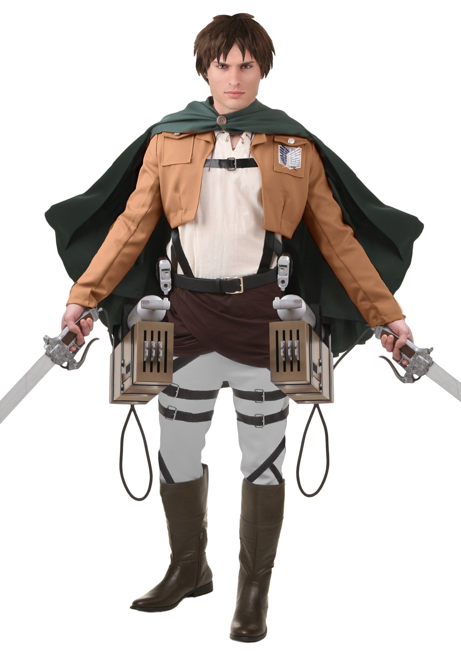 Premium Eren Jaeger Costume - Attack on Titan Anime Cosplay Outfit for Men | Halloween, Cosplay Events & Themed Parties