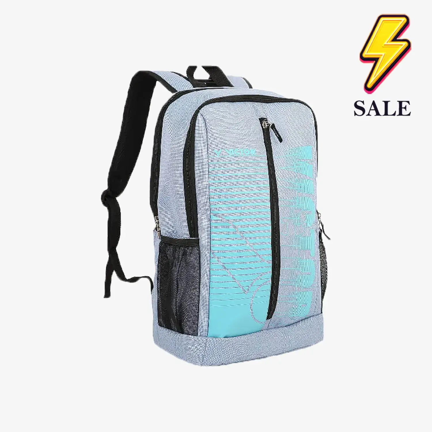 Victor BR6017 M Backpack - Lightweight & Durable Pale Grey Daypack for School, Travel & Outdoor Adventures