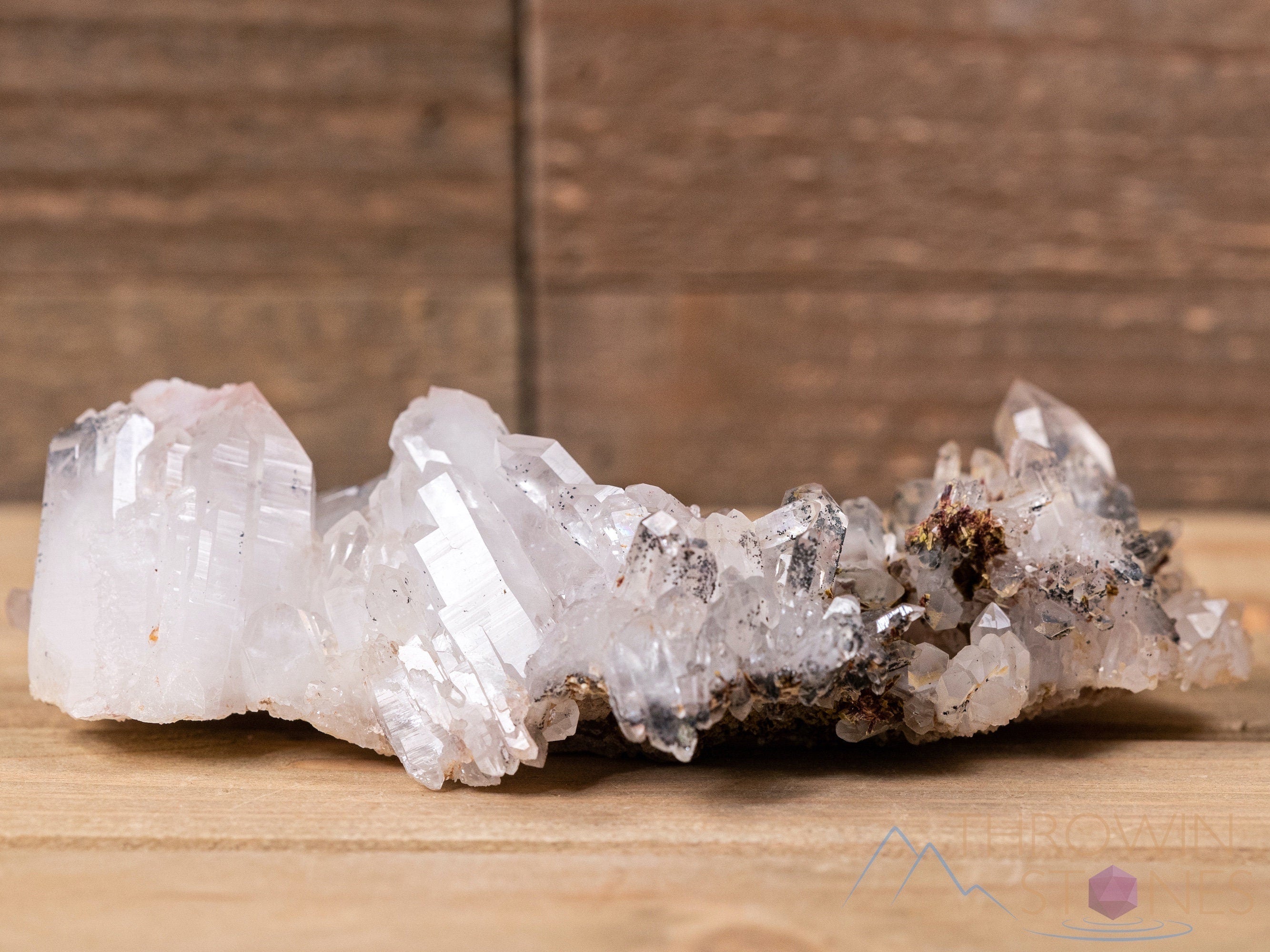 Messina Quartz with Hematite, Epidote, Piemontite - Natural Raw Crystal Cluster | Healing Stones Collection, Housewarming Gift, Home & Office Decor | Perfect for Meditation, Reiki & Spiritual Healing