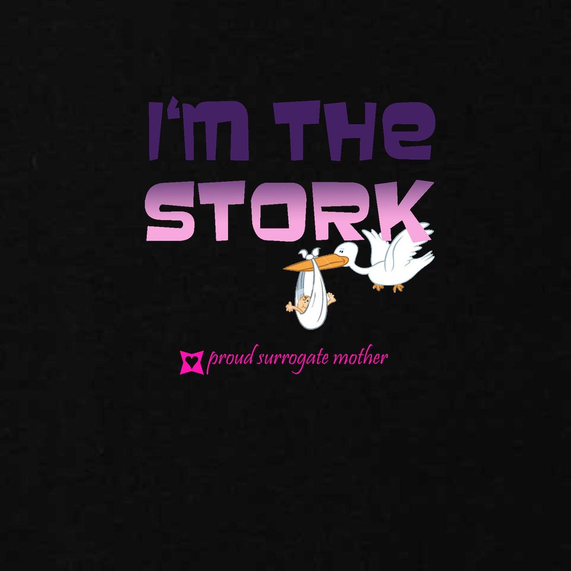Stork Maternity T-Shirt for Women - Ruched Side Design Pregnancy Shirt | Comfortable Maternity Wear for Baby Showers, Pregnancy Announcements & Everyday Use