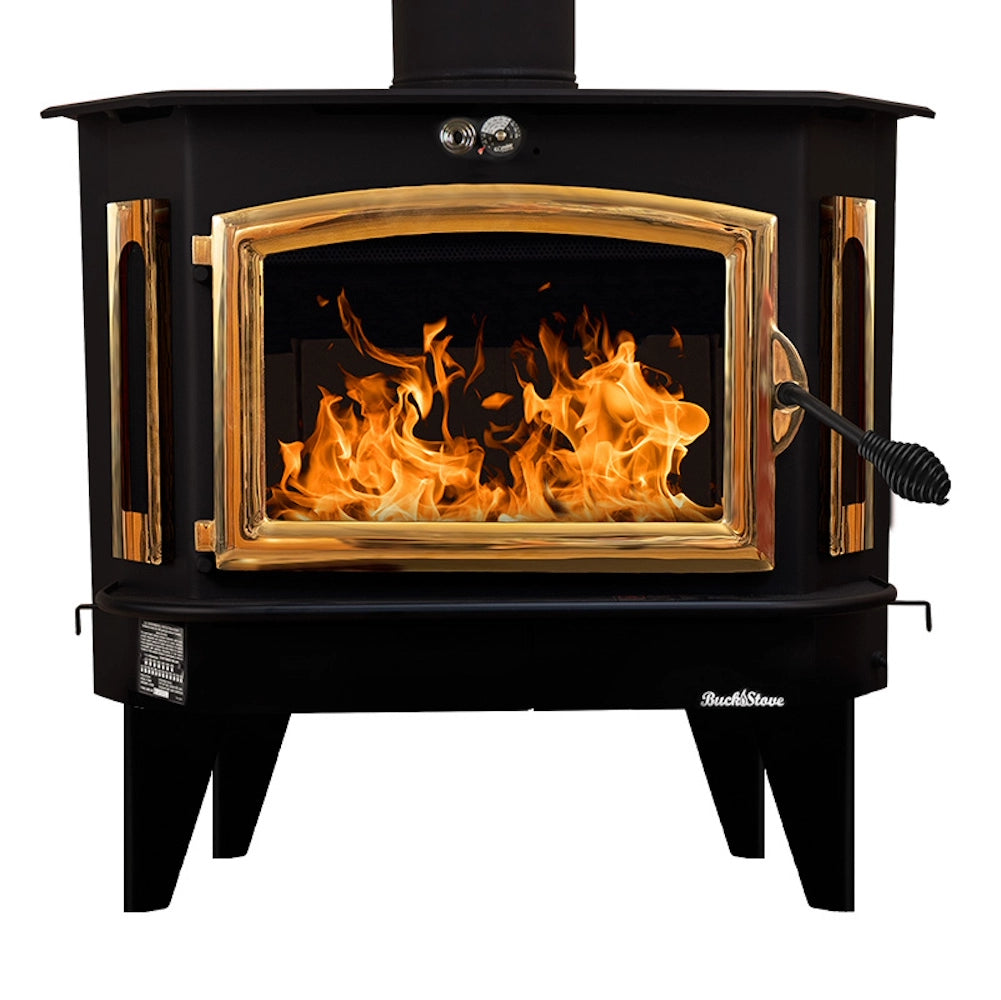 Buck Stove Model 91 Extra Large Catalytic Wood Stove for Home Heating - Efficient Fireplace Insert for Cabins, RV & Outdoor Living Spaces
