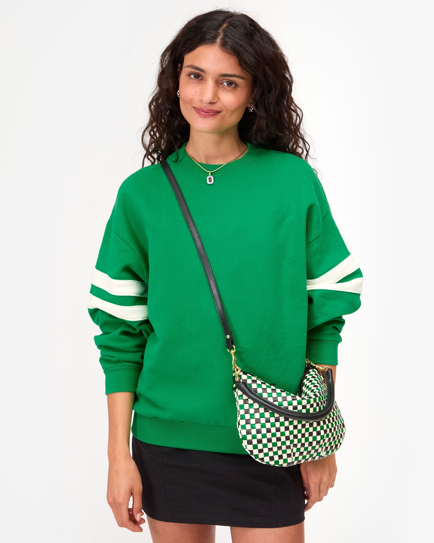 Premium Green Apple Multi-Woven Checker Scarf - Stylish Fashion Accessory for Women & Men - Perfect for Autumn, Winter & Holiday Outfits