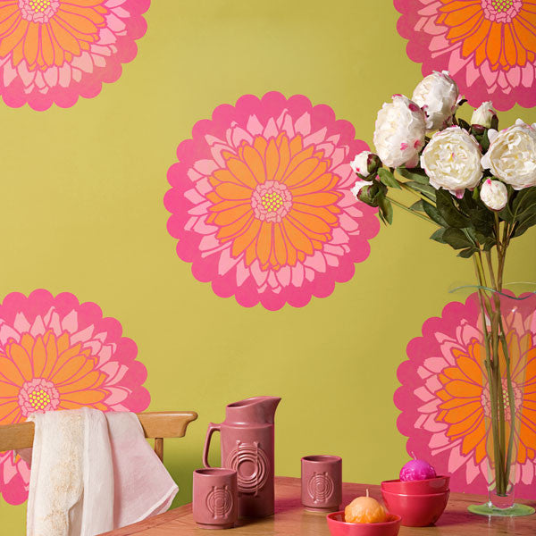 Daisy Dot Flower Wall Art Stencil Set - Reusable DIY Painting Templates for Home Decor, Nursery, and Craft Projects | Perfect for Walls, Furniture, and Fabric Painting