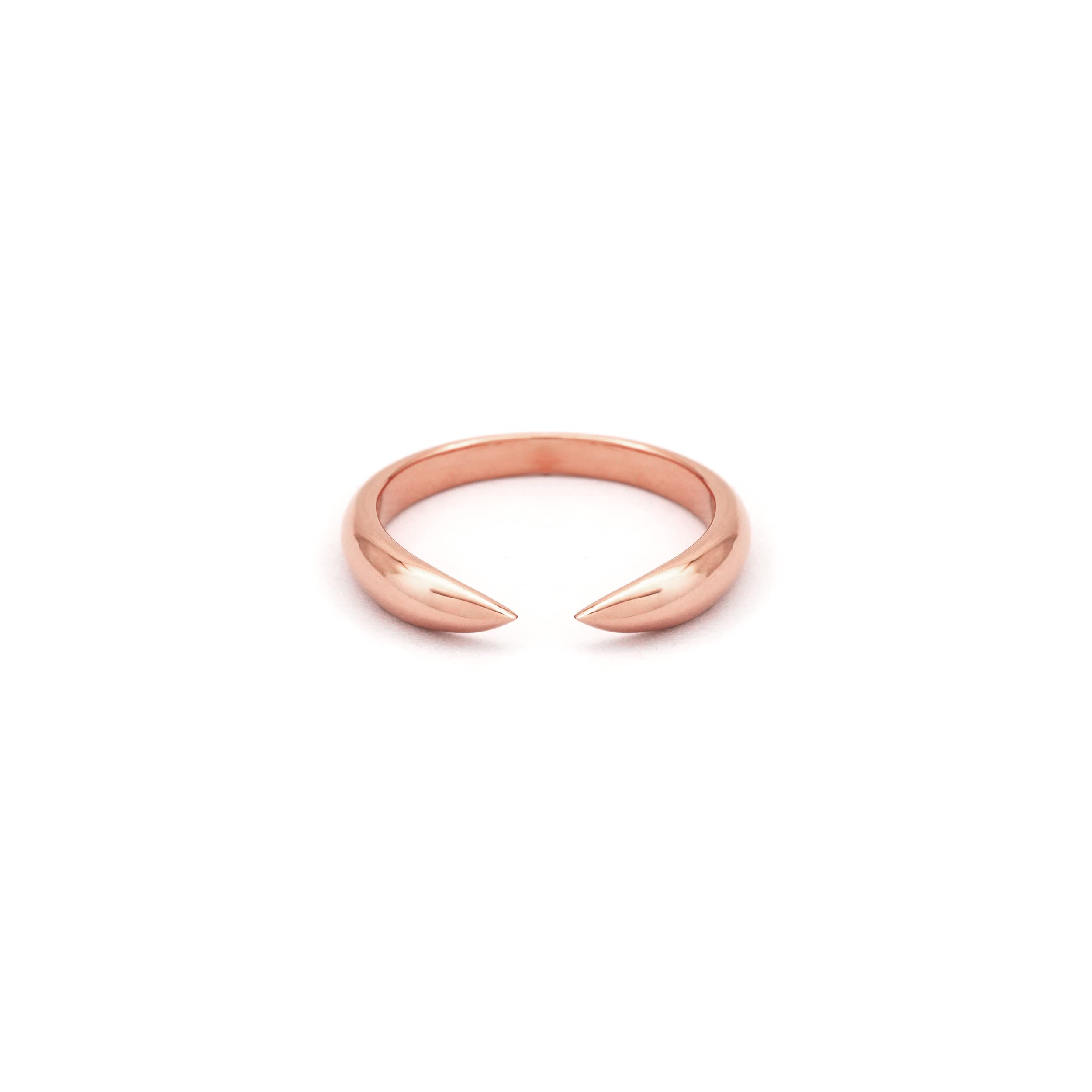 14K Gold Open Cuff Ring - Minimalist Solid Gold Stackable Ring for Women | 10K & 14K Yellow Gold Layering Jewelry | Perfect for Everyday Wear, Stacking & Special Occasions