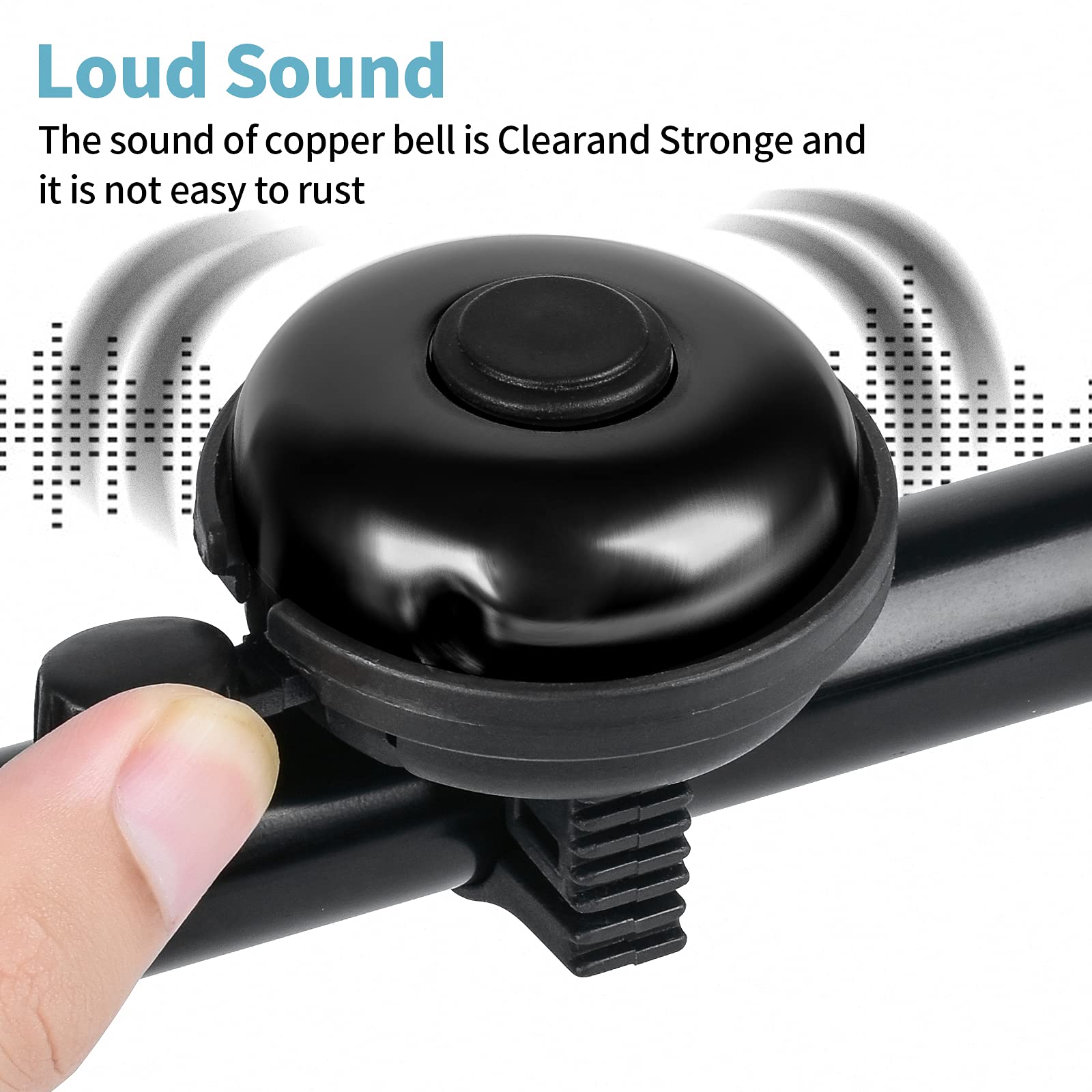 Vintage Bike Bell - Durable Aluminum Bicycle Bell with Loud & Clear Ringing Sound for Adults & Kids - Perfect for City Commuting, Mountain Biking & Cycling Safety