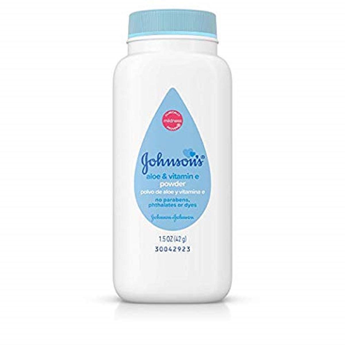 Johnson & Johnson 5256 Cornstarch Baby Powder with Aloe Vera & Vitamin E - 96 Pack | Hypoallergenic & Talc-Free for Diaper Rash & Skin Irritation | Gentle Care for Babies & Sensitive Skin | Perfect for Daily Use & Travel