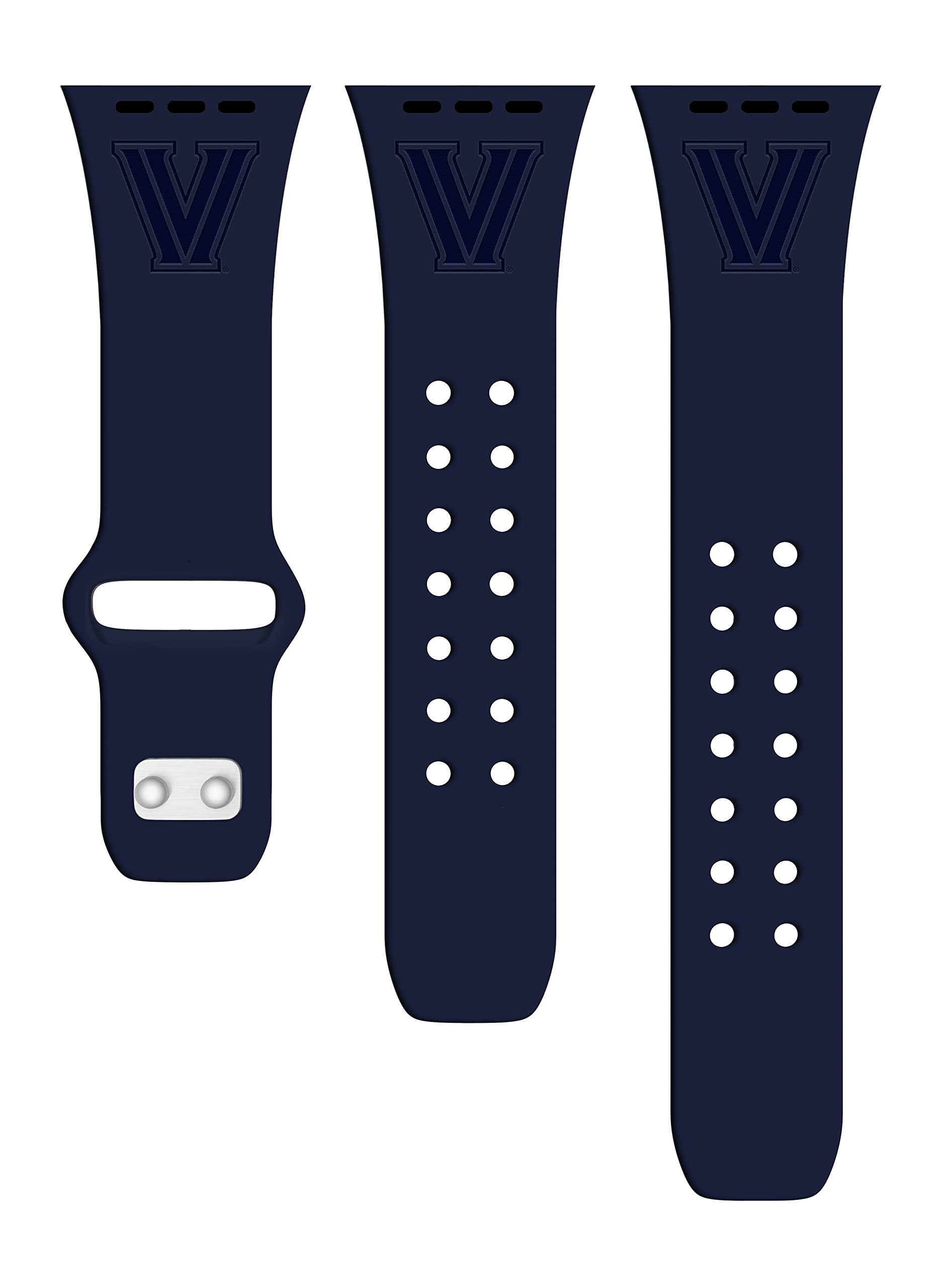 Villanova Wildcats Engraved Silicone Band Set for Apple Watch & AirPods 3rd Gen - Compatible with All Series, Durable & Stylish - Perfect for Workouts, Sports & School Spirit Accessories