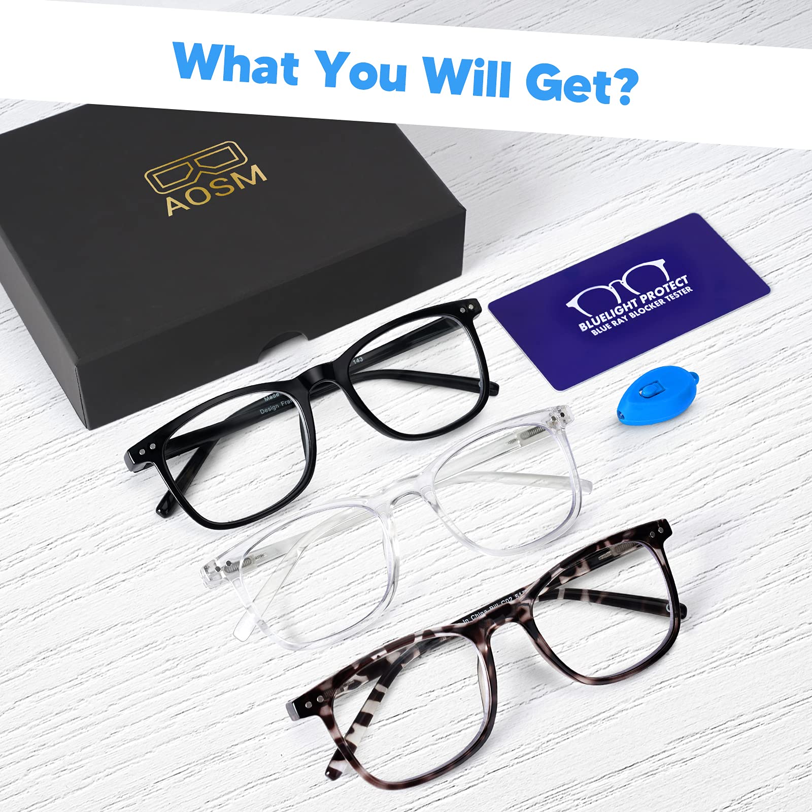 Blue Light Blocking Glasses for Men & Women - Anti Glare UV Protection for Computer Use