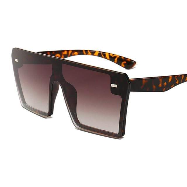 Oversized Square Sunglasses for Women - UV400 Protection & Mirror Lens - Stylish & Trendy for Beach, Driving, and Outdoor Activities