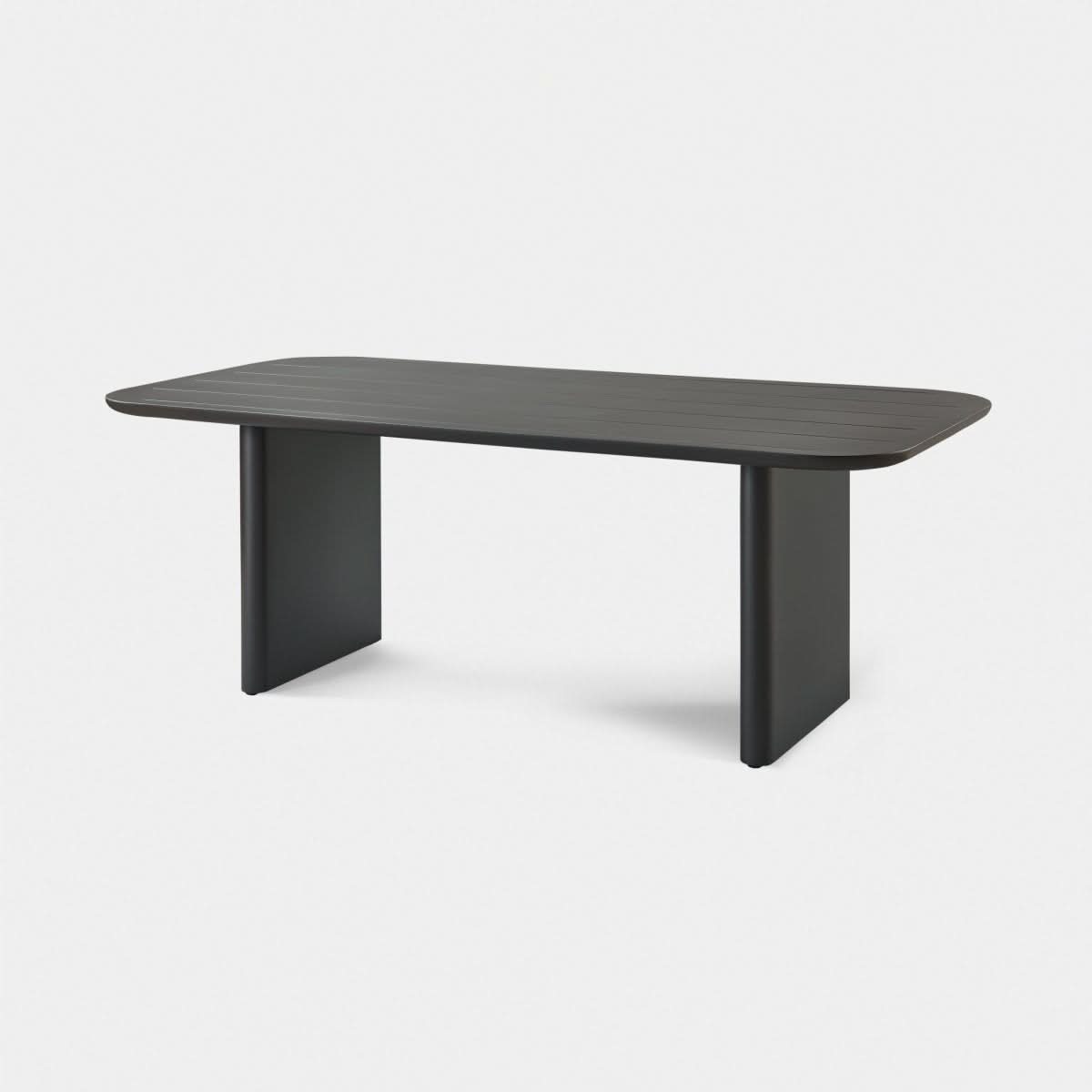 Victoria Aluminum Slatted Dining Table 81