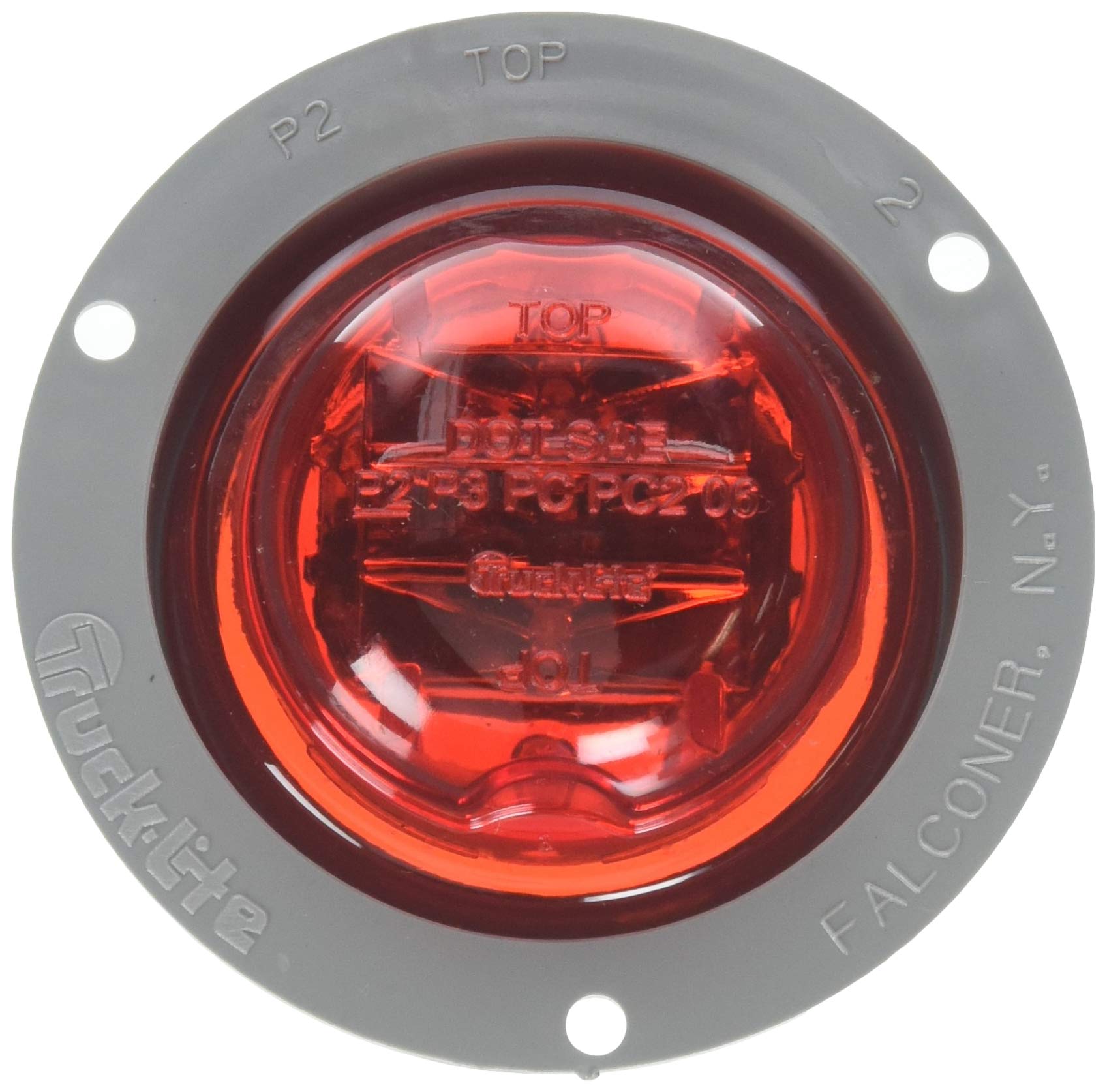 Truck-Lite 10379R LED Clearance Marker Light for Semi Trucks & Trailers - Heavy Duty Waterproof Side Marker Lights for Commercial Vehicles, RVs & Boats