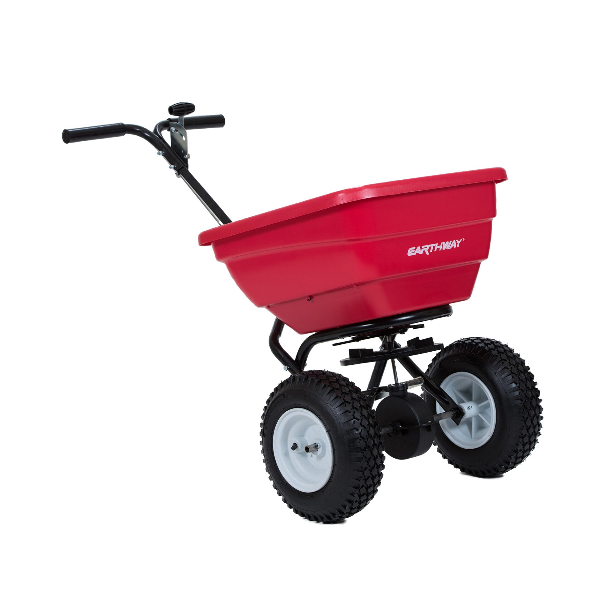 Earthway F80 80 Lbs Broadcast Spreader with Standard Output Tray & Flex Select - Lawn Fertilizer Spreader for Grass Seed, Salt, Ice Melt - Perfect for Large Yards, Golf Courses, Commercial Landscaping