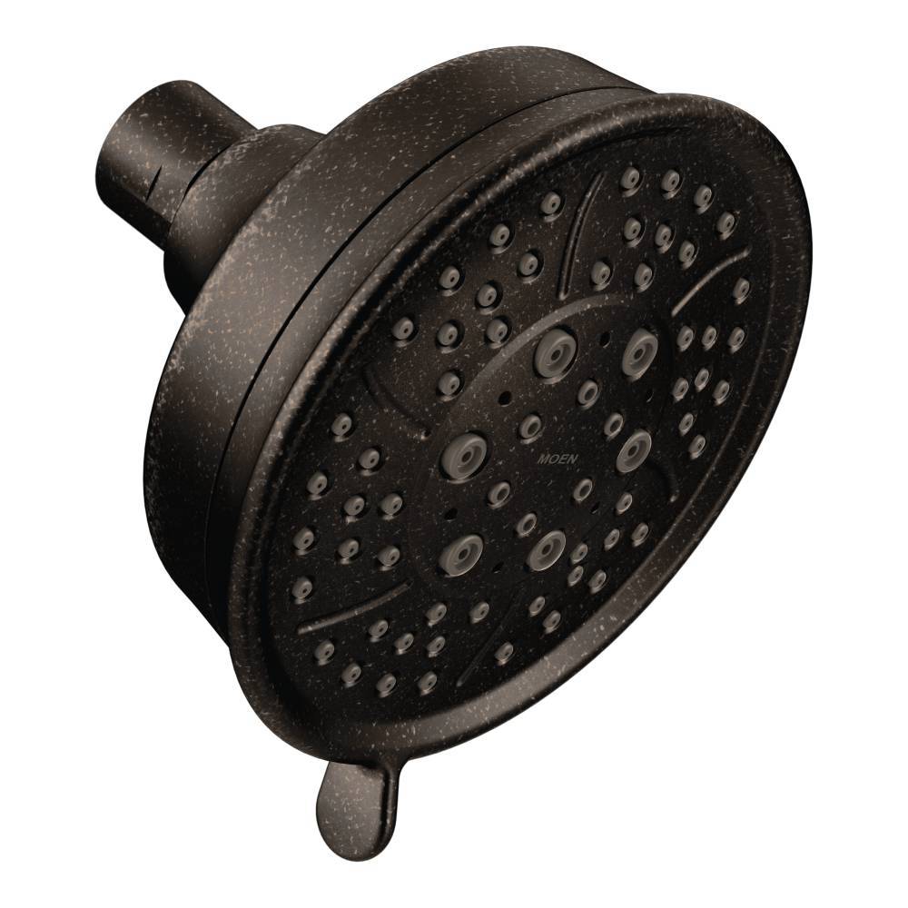 Moen 3638ORB 4-Function Shower Head in Oil Rubbed Bronze Finish - High Pressure Rainfall, Massage, Mist & Pause Modes for Spa-Like Bathroom Experience