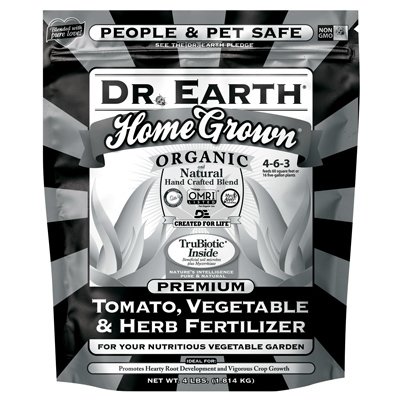 Dr. Earth 420 Black Label Organic Fertilizer for Tomatoes, Vegetables & Herbs - 4lb Bag (Pack of 12) | Nutrient-Rich Plant Food for Home Gardening, Raised Beds & Container Plants