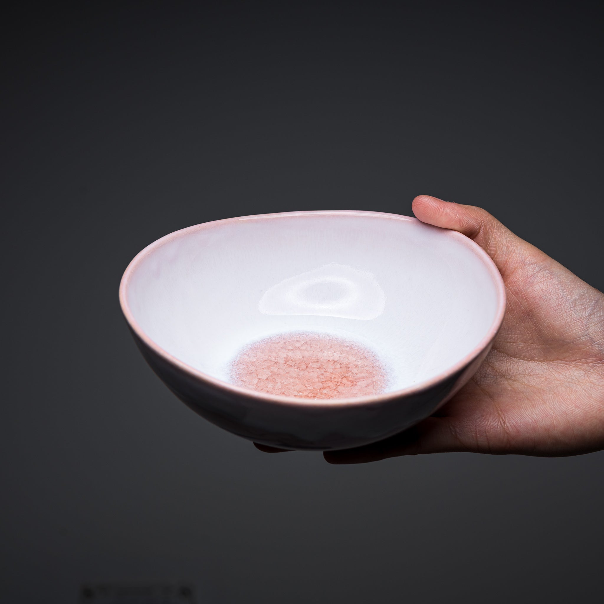 Tenryu Kiln Hagi Ware Salad Bowl - 15cm Milky Pink Japanese Ceramic Dish for Sushi, Pasta & Fruit | Elegant Tableware for Home Dining & Gifts