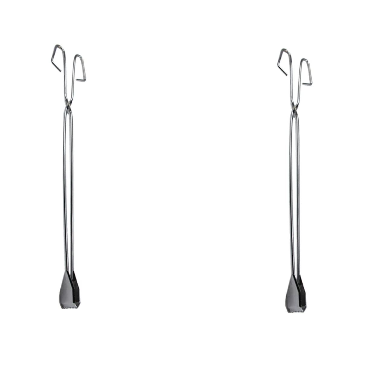 2PCS 60cm Heavy Duty Stainless Steel Scissor Tongs - Grill Tools & Garbage Pickup Clamp for Outdoor BBQ, Camping, Picnics & Trash Collection - Durable & Portable Kitchen & Cleaning Accessories