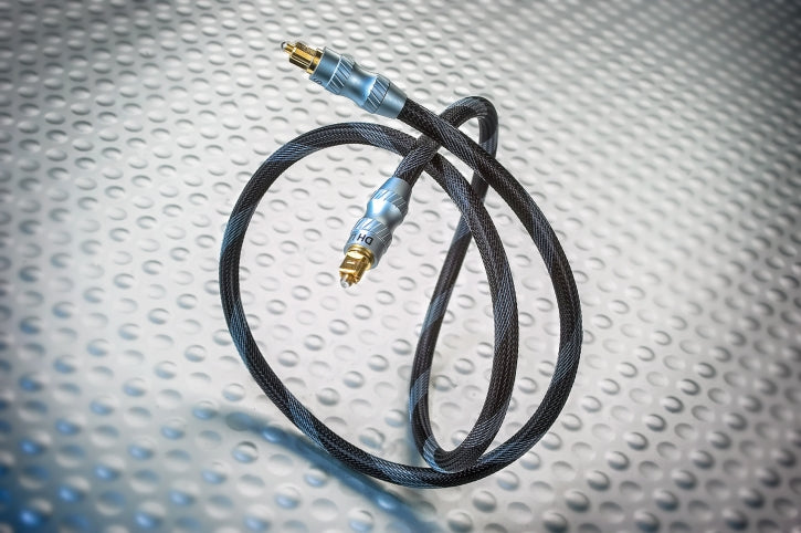 Premium DH Labs Deluxe Toslink Optical Audio Cable - High-Speed Digital Fiber Optic for Home Theater, Sound Bar & Gaming Systems
