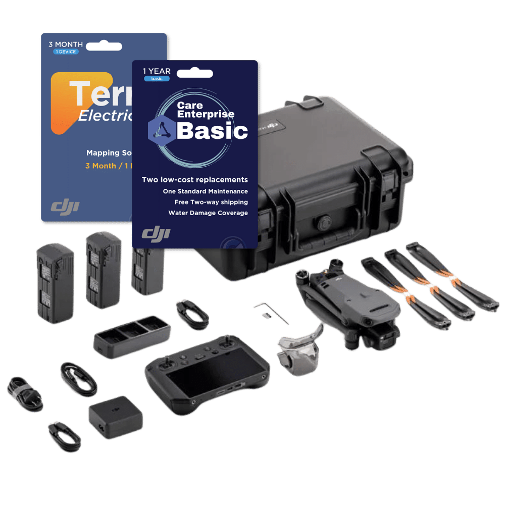 DJI Mavic 3 Enterprise Drone Battery Bundle - 2 Extended Flight Batteries with Charger (Worry-Free Basic) - Perfect for Aerial Photography, Mapping & Commercial Inspections