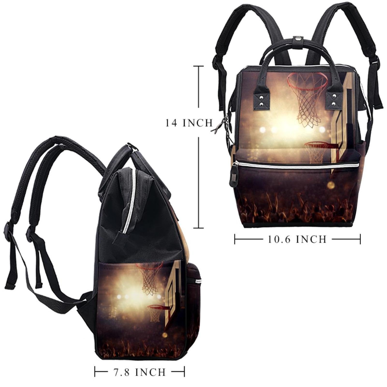 Best Travel Backpack for Men & Women - Durable Basketball Backpack with Hoop - Perfect for Gym, Sports & Outdoor Adventures