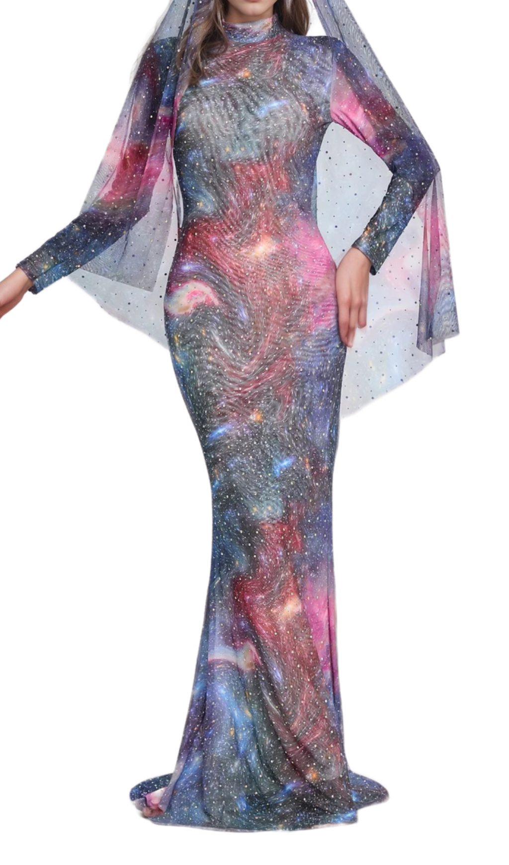 Aurora Printed Hot Drill Maxi Dress - Floral Summer Beach Dress for Women, Perfect for Vacations, Parties, and Outdoor Events