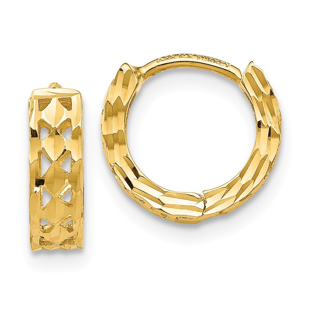 14K Gold Hinged Hoop Earrings for Women - Classic Dangle Hoops for Everyday Wear & Special Occasions