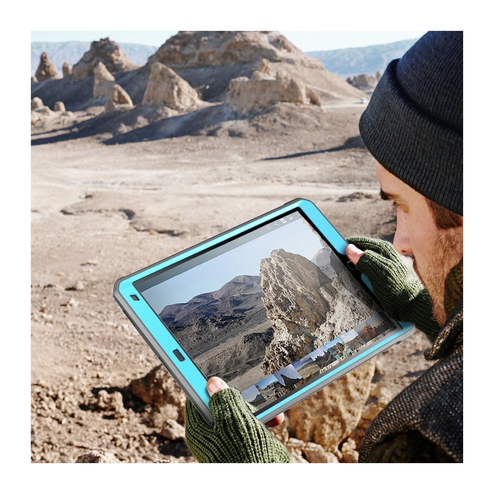 iPad Air 10.5 Inch (2019) Unicorn Beetle Pro Rugged Case with Built-in Screen Protector - Shockproof, Drop Protection, Heavy Duty Cover - Perfect for Outdoor, Travel & Daily Use (Blue)