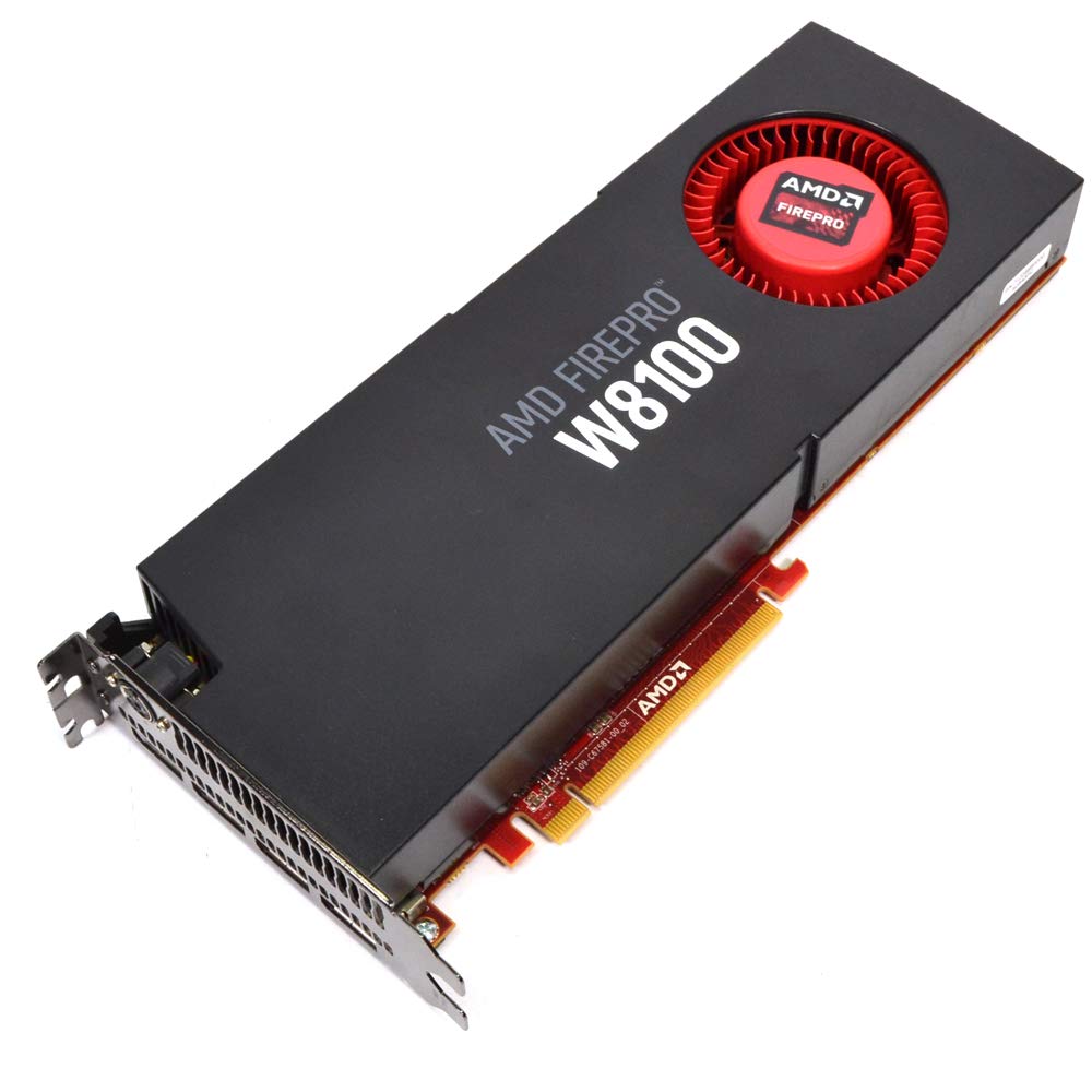 AMD FirePro W8100 8GB GDDR5 Professional Workstation Graphics Card for CAD, 3D Rendering & Video Editing - High Performance GPU for Designers & Engineers
