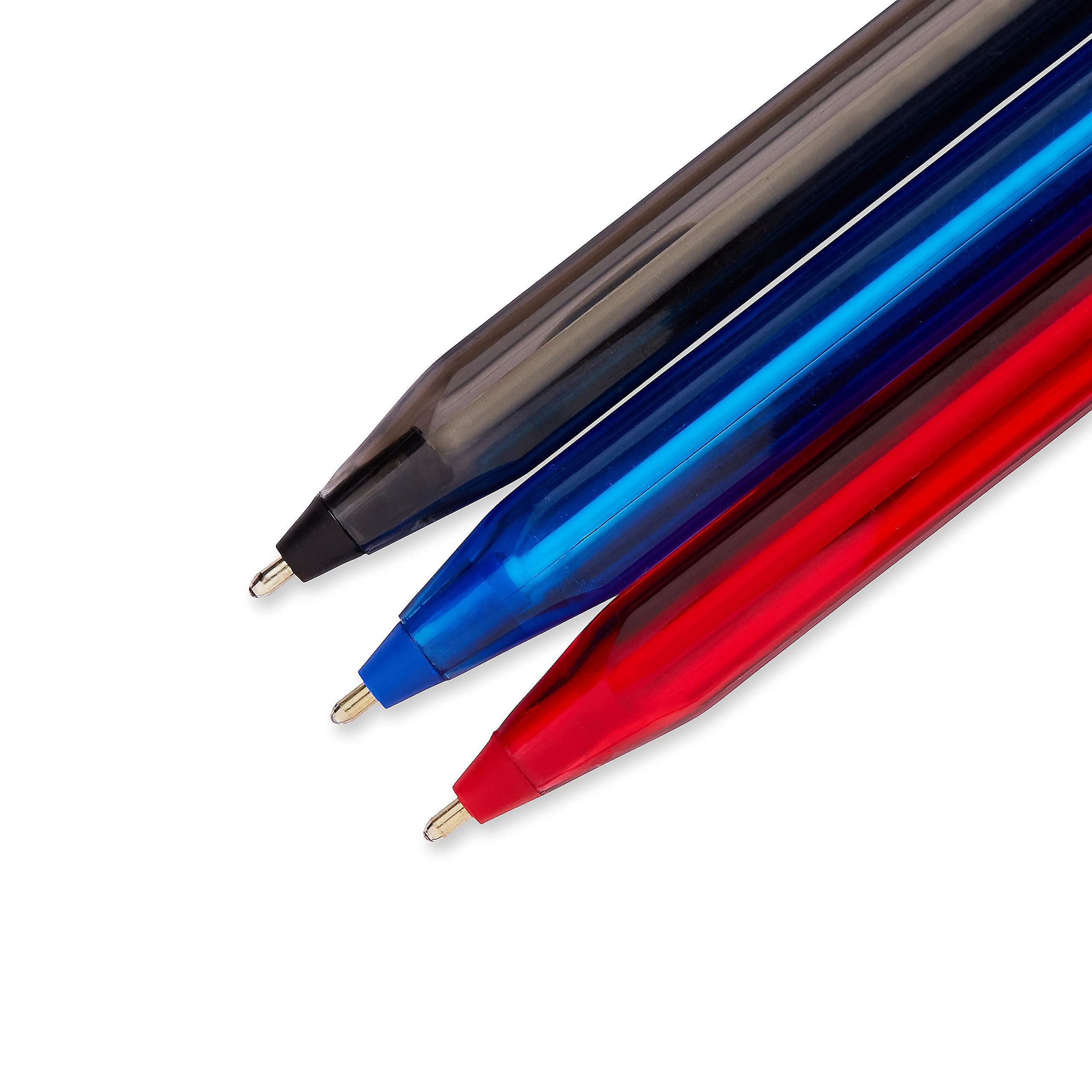 Paper Mate InkJoy 100ST Ballpoint Pens - Medium Point (1.0mm) - 8 Pack with Black, Red & Blue Ink - Smooth Writing for Office, School & Note Taking - (1945930)