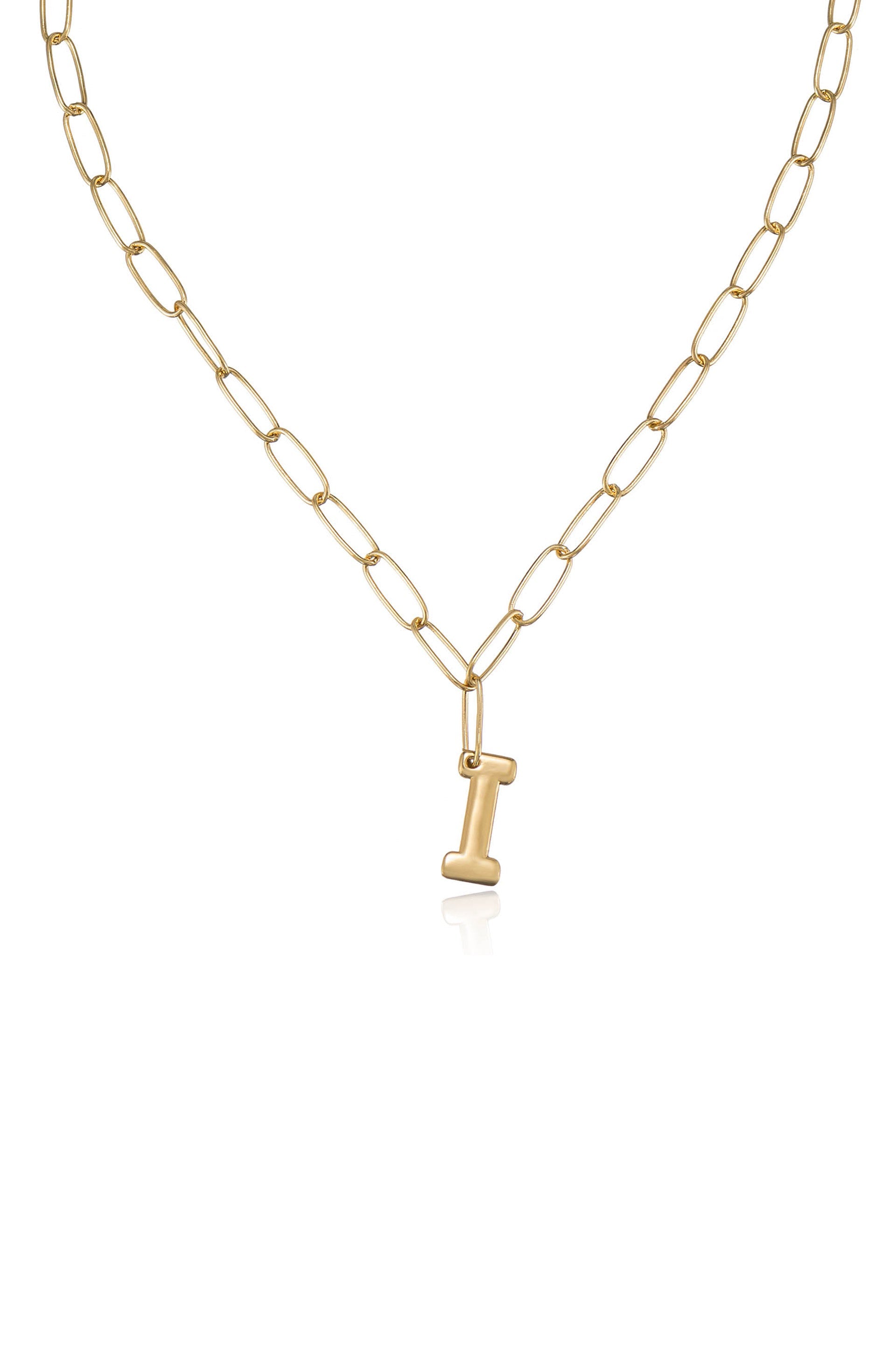 Personalized Initial Necklace with Paperclip Link - Custom Name Letter Jewelry for Women - Perfect Gift for Birthday, Anniversary & Everyday Wear