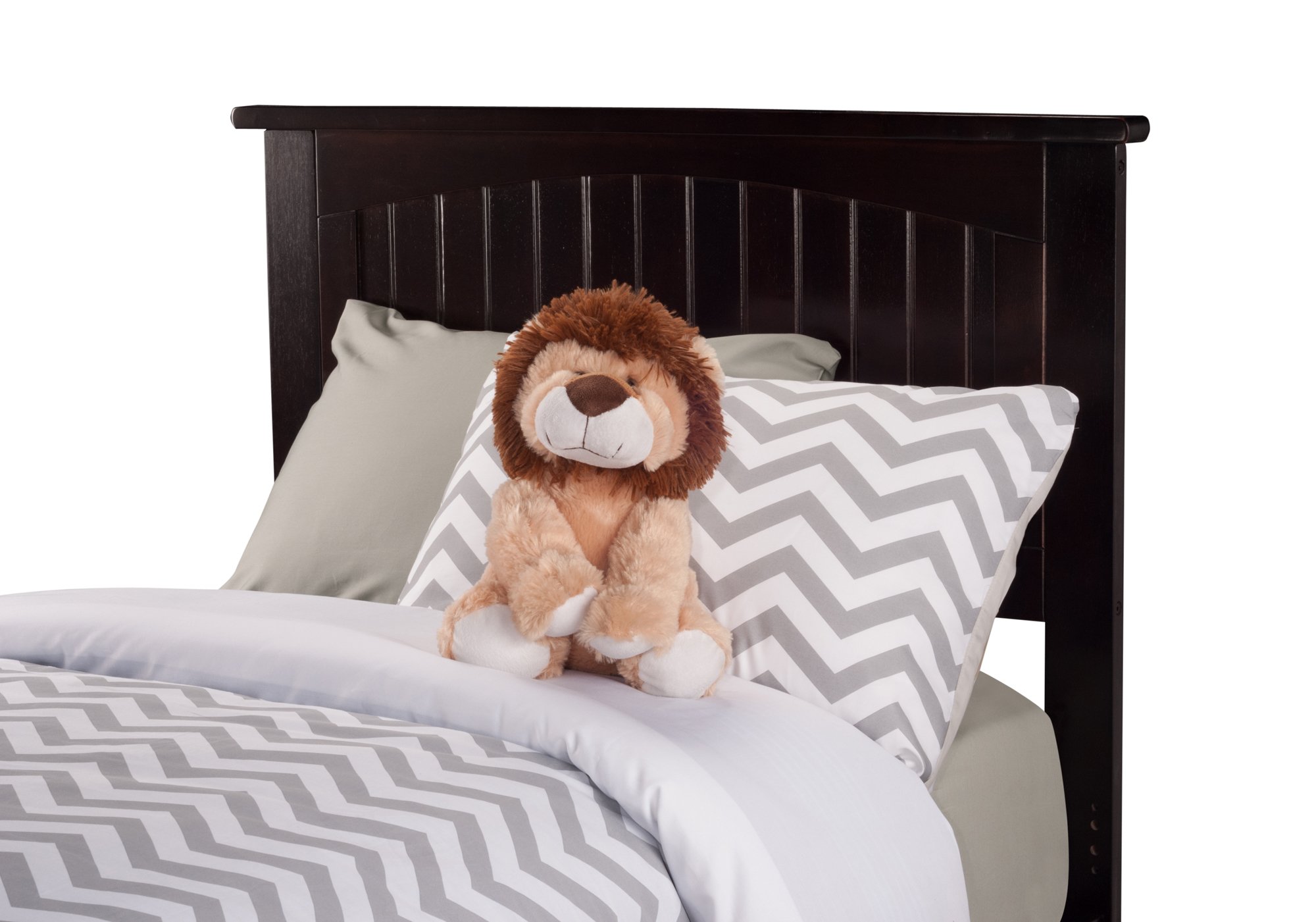 AFI Nantucket Twin XL Bed Frame with USB Charging Ports - Espresso Wood Finish for Dorm Rooms & Small Spaces