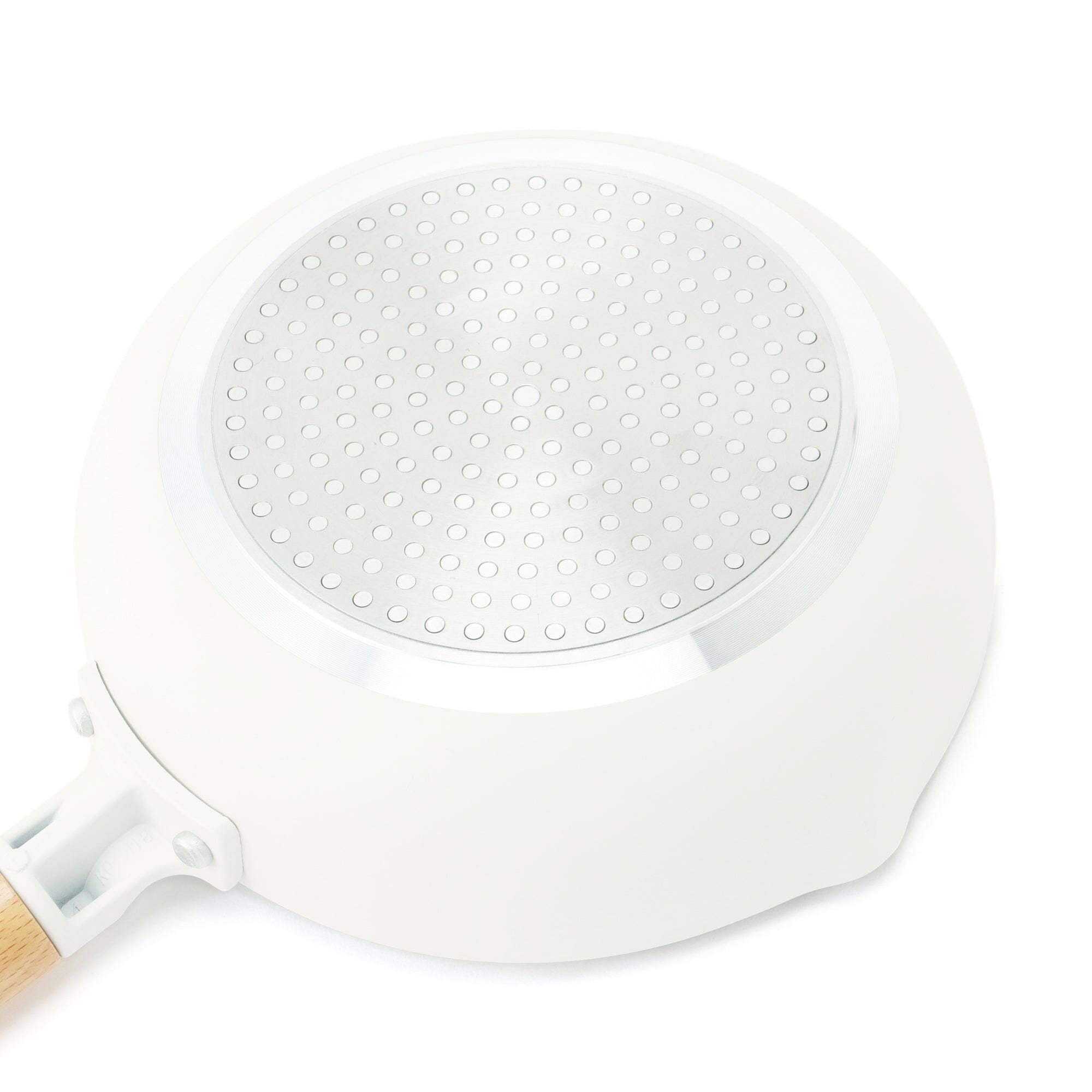**20cm Ivory Deep Frying Pan - IH & Direct Fire Compatible - Perfect for Stir-Frying, Searing & Deep Frying at Home**