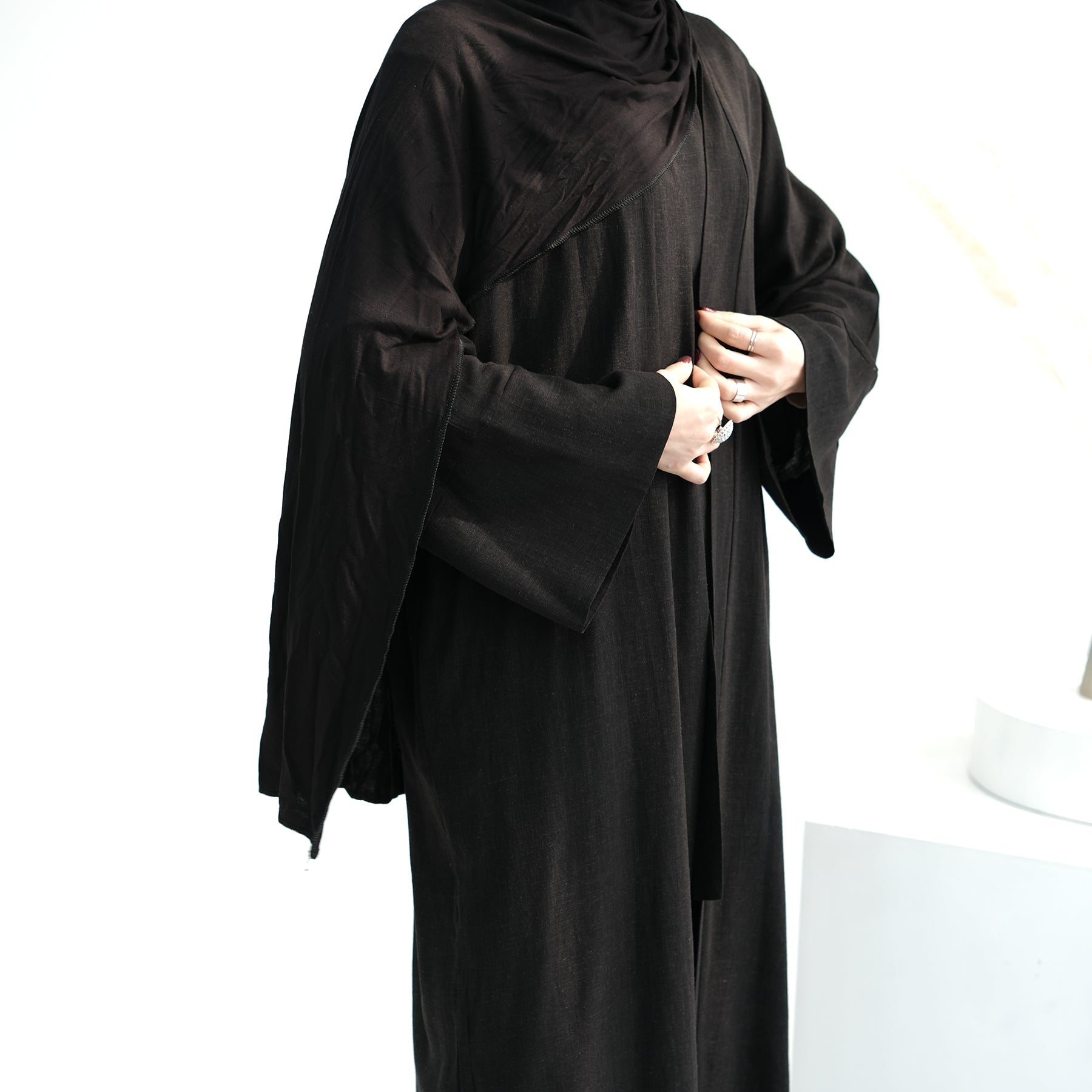 Aviella Black Linen Set - Soft & Breathable Linen Pajamas for Women | Perfect for Summer Sleepwear & Lounge Wear