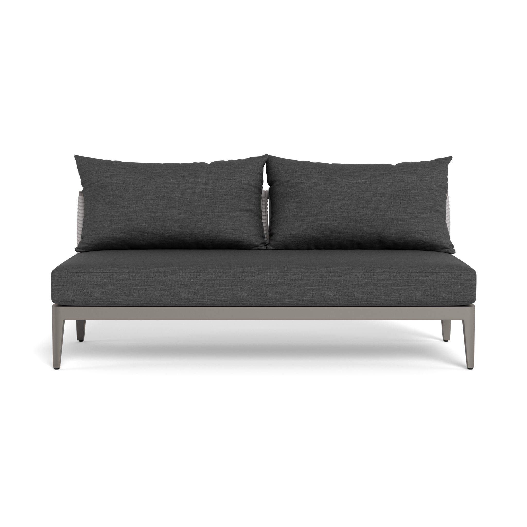 Hamilton 2-Seat Armless Sofa - Modern Loveseat for Small Spaces, Living Room, Apartment, Dorm | Compact & Stylish Seating Solution