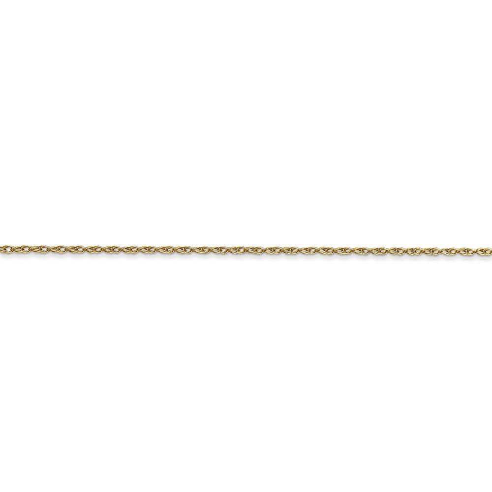 10K Solid Yellow Gold 0.7mm Cable Rope Chain Necklace for Women - Dainty & Elegant Jewelry Gift for Birthday, Anniversary & Everyday Wear