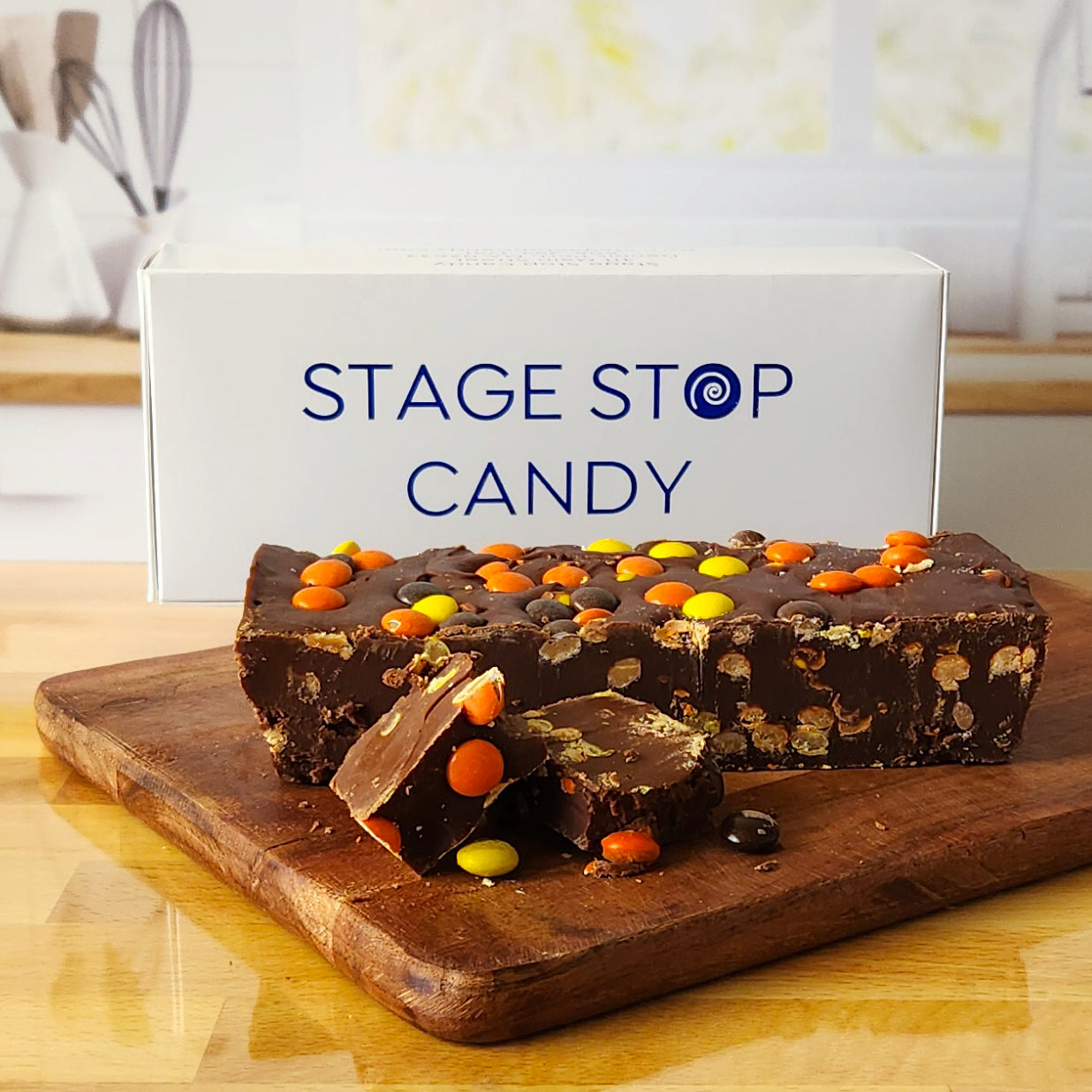Delicious Reese's Pieces Fudge Chocolate Candy - Perfect for Halloween, Parties & Gift Giving