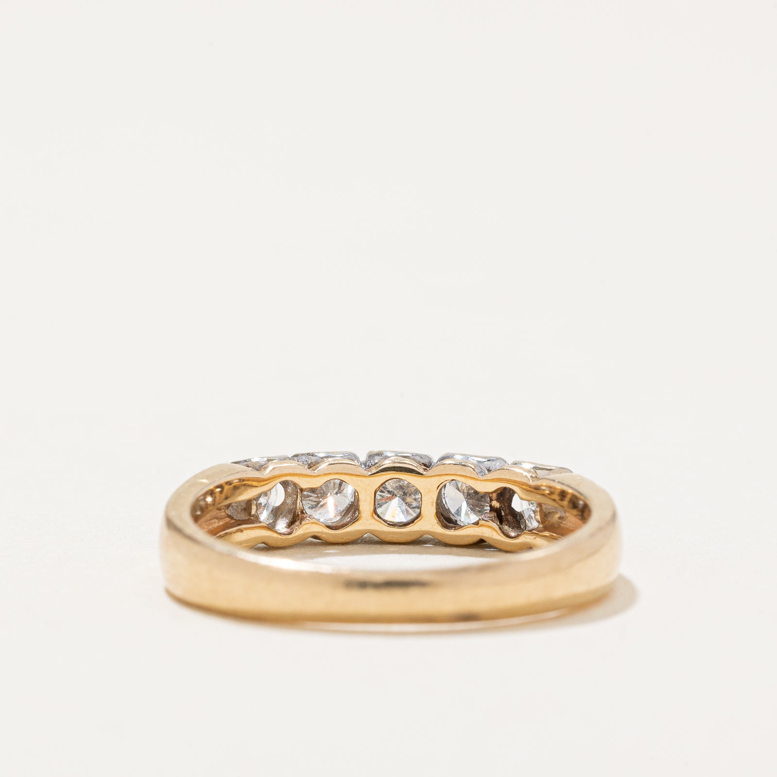 0.48ctw Five Stone Diamond Ring - Size 6.25 | Elegant Wedding Band, Anniversary Gift for Her | Perfect for Engagement, Proposal & Special Occasions