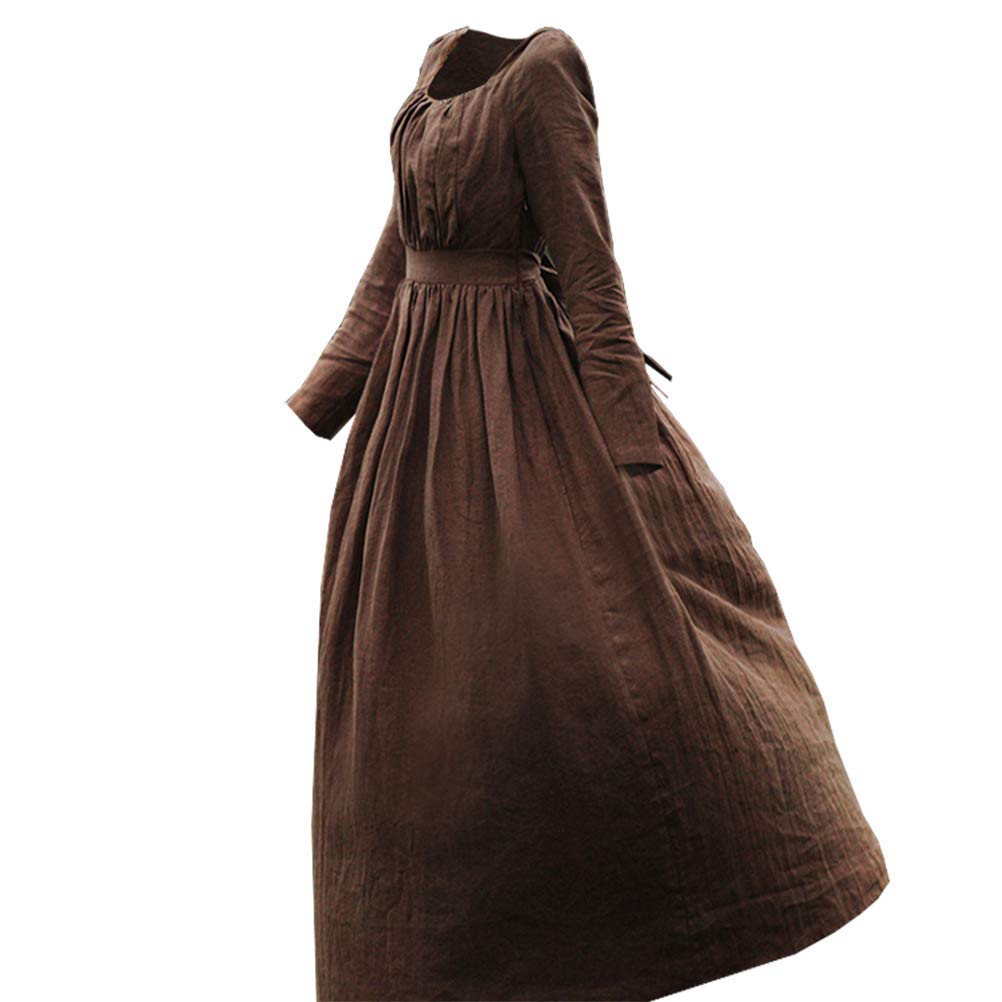 Jane Austen Women's Costume - Vintage Square Neck Ball Gown Dress for Cosplay, Historical Reenactment & Themed Parties